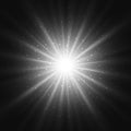 Black and white light sunburst background.