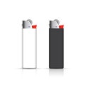 Black and white lighters on white. Vector for corporate identity. Advertising template Royalty Free Stock Photo