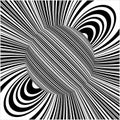 Black And White Line Gamma Ray Burst Planet Vector