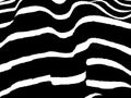 Black and white line/zebra skin pattern background. Use for App, Postcards, Packaging, Items and Material-illustration Royalty Free Stock Photo