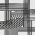 Black and white lines form an abstract geometric pattern against a Royalty Free Stock Photo
