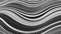 Black and white lines form an abstract pattern with a rhythmic wave like Royalty Free Stock Photo
