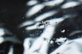 Black and white liquid water bubbles, abstract contrast background. Royalty Free Stock Photo