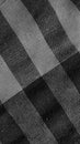 Black and white loincloth texture with dark gingham seamless pattern, vintage abstract plaid Royalty Free Stock Photo