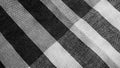 Black and white loincloth texture with dark gingham seamless pattern Royalty Free Stock Photo