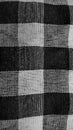 Black and white loincloth texture with dark gingham seamless pattern Royalty Free Stock Photo