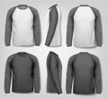 Black and white male long sleeved shirts