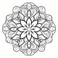 Elegant Mandala Coloring Pages For Adults Royalty Free Stock Photo