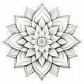 Zen Mandala Coloring Page With Intricate Flower Designs