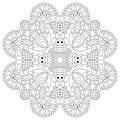 Black and white mandala.