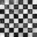 Black and white marble chessboard Royalty Free Stock Photo