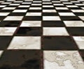 black and white marble floor Royalty Free Stock Photo