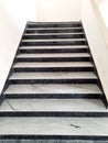 Black and white marble stairs good for physical excercise Royalty Free Stock Photo