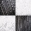 Black and White Marble Stone Tile, Seamless Stone Texture Background Royalty Free Stock Photo