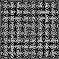 Black and white maze