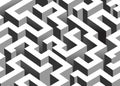 Black and white maze, labyrinth Royalty Free Stock Photo