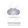 Black and White Minimal Cloud Computing, Networks Structure, Telecommunications Concept Design