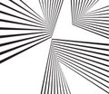 Black and white mobious wave stripe optical abstract design