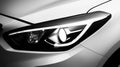 Black and White Modern Car Headlight Royalty Free Stock Photo