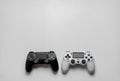Black and white modern gamepad on  background Royalty Free Stock Photo