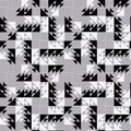 Black and white modern geometric seamless pattern design. futuristic background and pattern Royalty Free Stock Photo