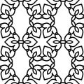 Black and white moroccan pattern