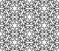 Black and white moroccan pattern