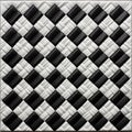 Black And White Checkered Ceramic Tile Stock Photo