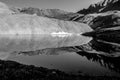 Black and white Mount Sneffels Reflections Alpine Lake Royalty Free Stock Photo