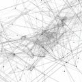 Black and White Network Graph