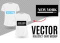 Black and white New York USA graphic fashion label.Typography slogan for t-shirts, hoodies.Replace Design with your