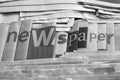 Black and white newspaper background Royalty Free Stock Photo