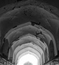 Black & White Old Architecture inside Red Fort in Delhi India during day time, Famous Red Fort Delhi inside view Royalty Free Stock Photo