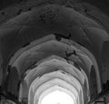 Black & White Old Architecture inside Red Fort in Delhi India during day time, Famous Red Fort Delhi inside view Royalty Free Stock Photo