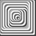 Black and white optical illusion