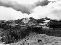 Black & White Oregon Mountain Range