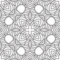 Black and white oriental pattern