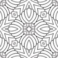 Black and white oriental pattern