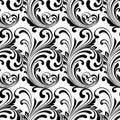 Black and white ornamental pattern