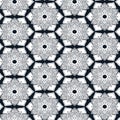 Black and white ornamental pattern. Seamless background in vector for coloring book page or textile design Arabesque Royalty Free Stock Photo