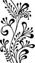 Black and white ornamental vector ornament