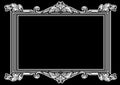 Black And White Ornate Vintage Frame Royalty Free Stock Photo