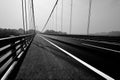 Black and white overpass bridge