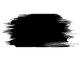 black and white paint brush vector, a black paint stroke on a white background, grunge brush stroke, Royalty Free Stock Photo