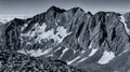 Black & White Panorama - Colorado Rocky Mountains, Sangre de Cristo Range Royalty Free Stock Photo