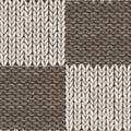 Black and white patchwork checkered realistic knitted seamless pattern Royalty Free Stock Photo