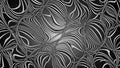 Black and white pattern featuring a complex network of interwove Royalty Free Stock Photo