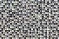 Black and white pattern glass mosaic wall tile Royalty Free Stock Photo