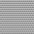 Seamless Black and White Star Pattern