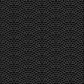 Black and white pavement stone road seamless pattern, vector background